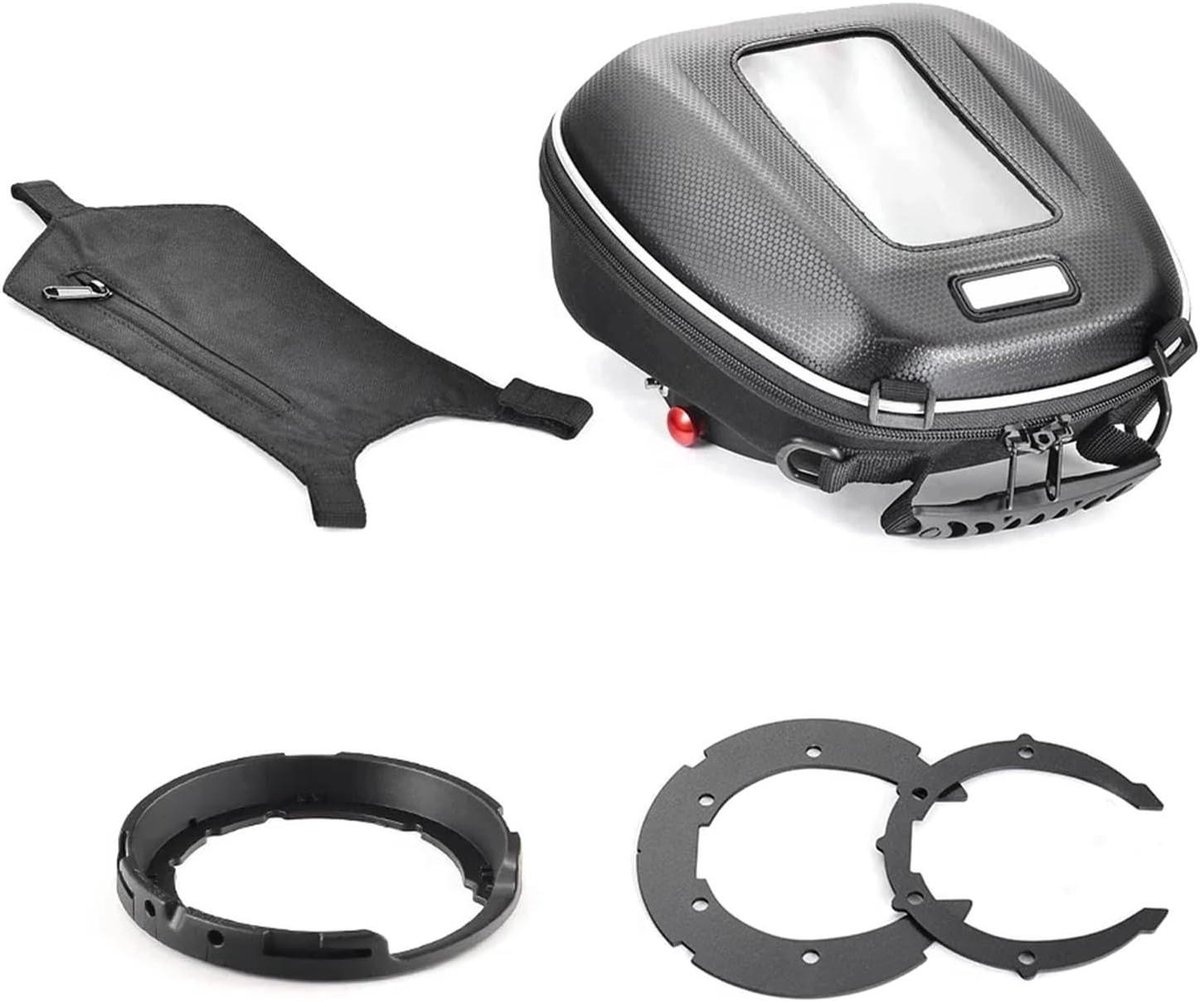 Tanktas Motor - Reistas Bagage - Motorrijden Navigatie - Quick Lock Systeem - 4L Capaciteit - Zwart
