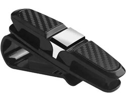 Zonneklep Organizer - Opbergcase Auto - Veilig Rijden - Antislip Clips - Compact Ontwerp - Zilver