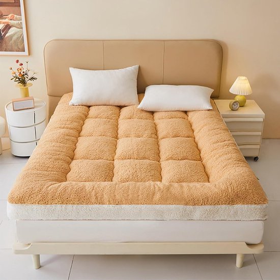Oprolbare Futonmatras - Zacht Slaapkussen - Comfortabel Slapen - Ademend en Zacht - 200x220cm - Grijs — afbeelding 3