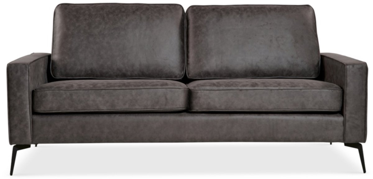 Giga Living 2-Zits Bank Noa Microleder Antraciet - Giga Meubel
