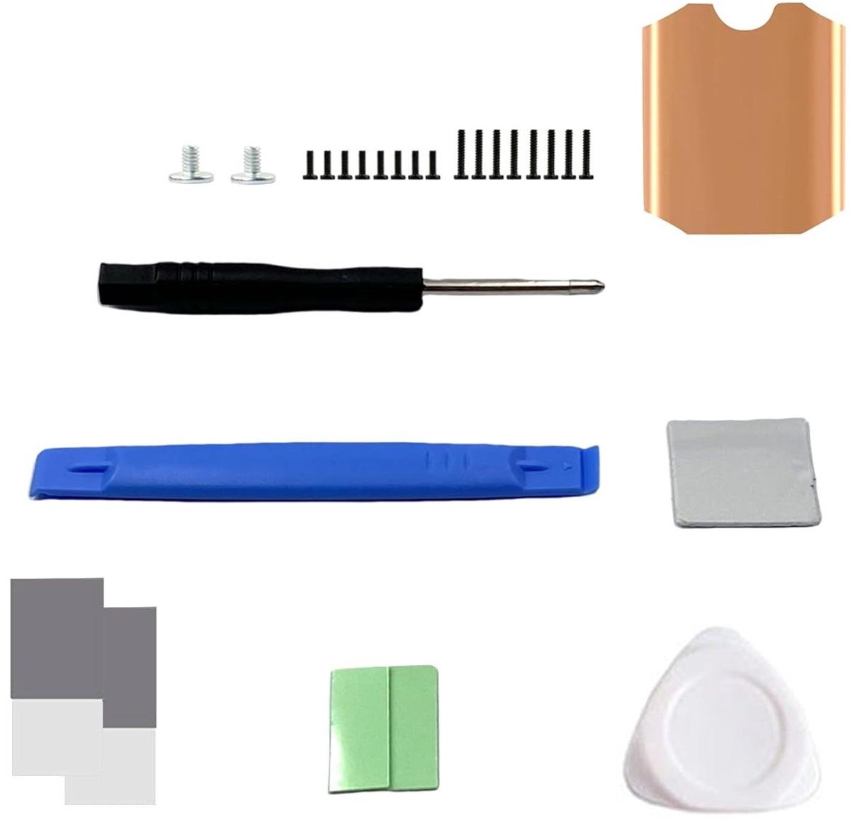 SSD Koellichaam Kit - Koelpasta Pad - Temperatuur Verlagen - Puur Koper Ontwerp - M.2 2230 Formaat - Koperkleurig