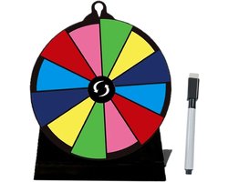 Prijzenrad Draaischijf - Draaitafel Spel - Evenementen Promotie - Flexibel Regenboogontwerp - 20 x 15 x 7 cm - Multicolor