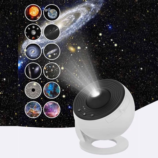 Sterren Projector - Nachtlamp Projector - Sfeerverlichting Kamer - 12 Films - 12.5 m² - Wit — afbeelding 5