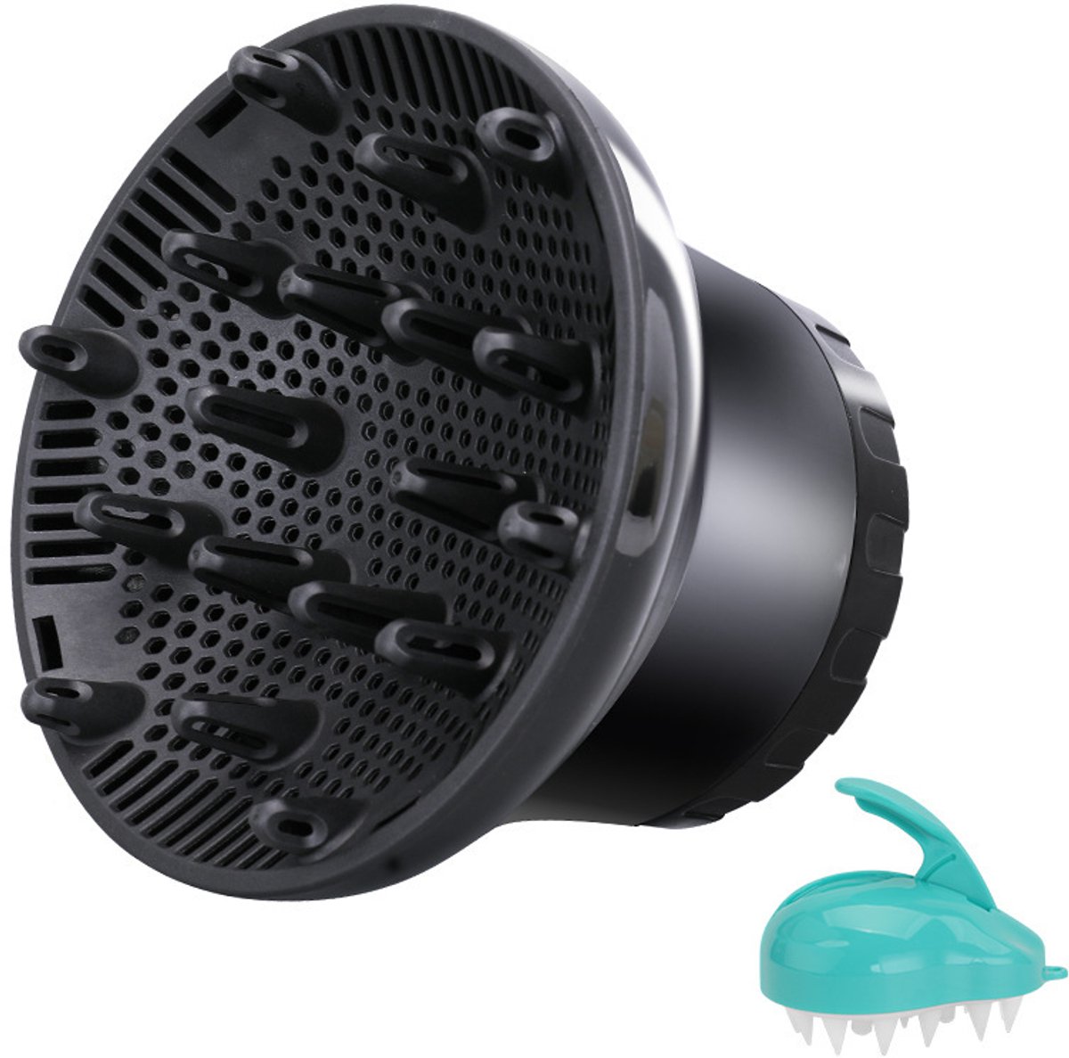 pinnacle living Universele Haardiffuser - Inclusief shampoo-kam-Zwart