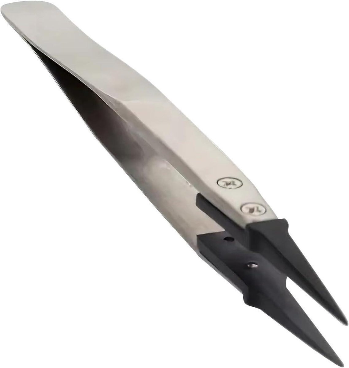 Precisie Pincet - Antistatische Clip - Elektronica Reparatie - Statisch Dissipatieve Punt - 13 cm Lengte - Zilver
