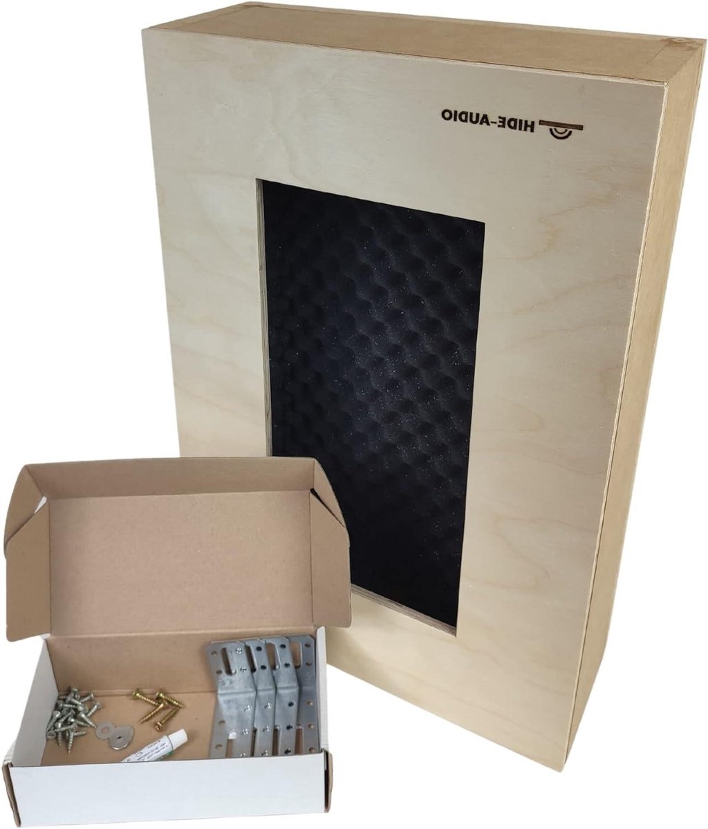 Luidspreker Behuizing - Inbouw Casing - Thuisbioscoop Geluid - Geluidsisolatie Ontwerp - 500 x 330 x 127 mm - Wit
