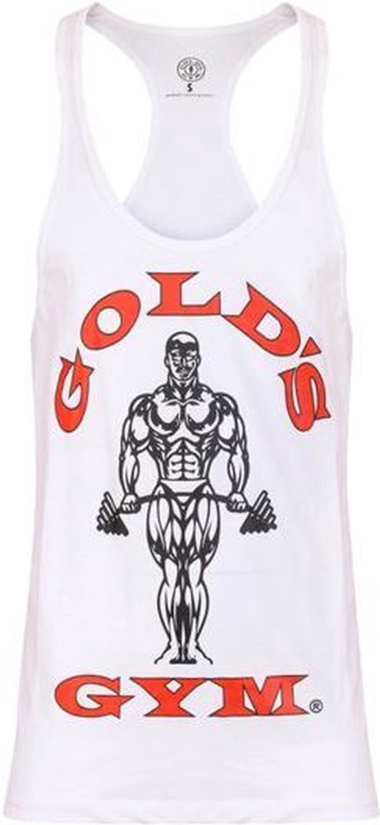GGVST003 Muscle Joe Premium String Vest - White - L
