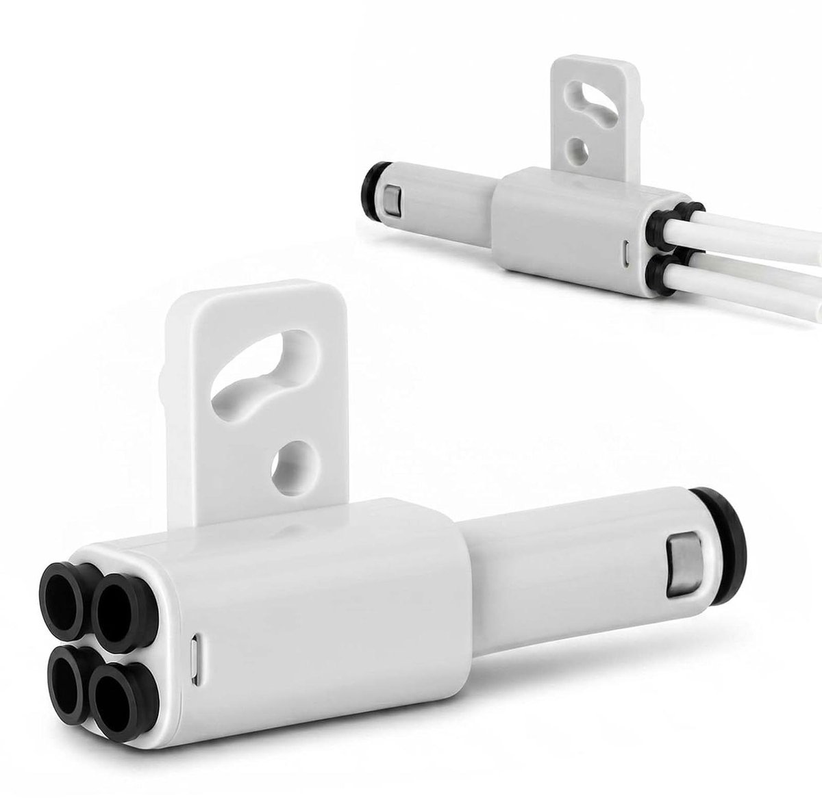 PTFE Adapter - Extensie Connector - 3D Printer Uitbreiding - 4-in-1 Functionaliteit - 1 Stuk - Zwart