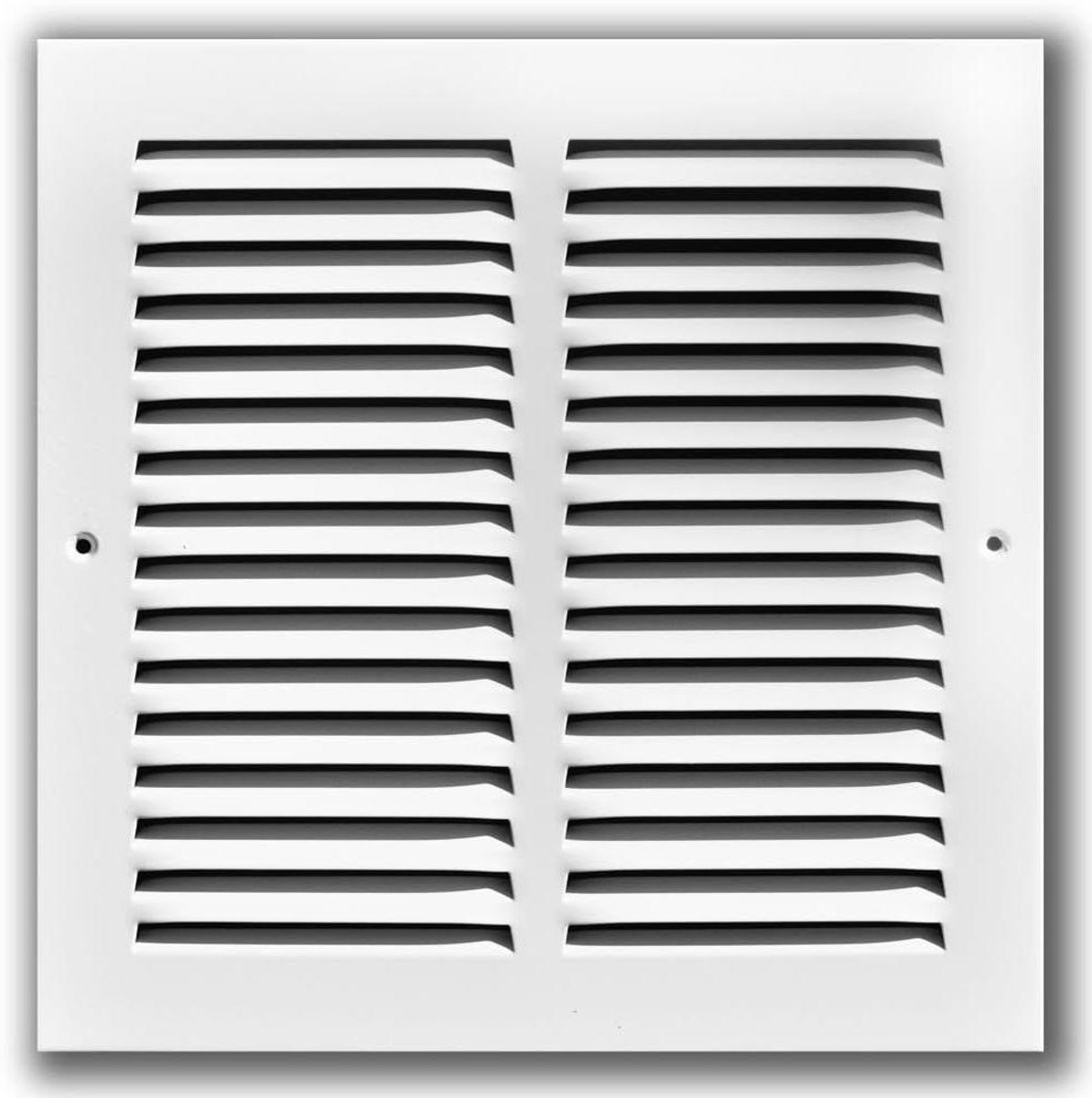 Ventilatie Rooster - Lucht Uitlaat - Luchtstroom Reguleren - Verzonken Schroefgaten - 12 x 16 Inch - Wit