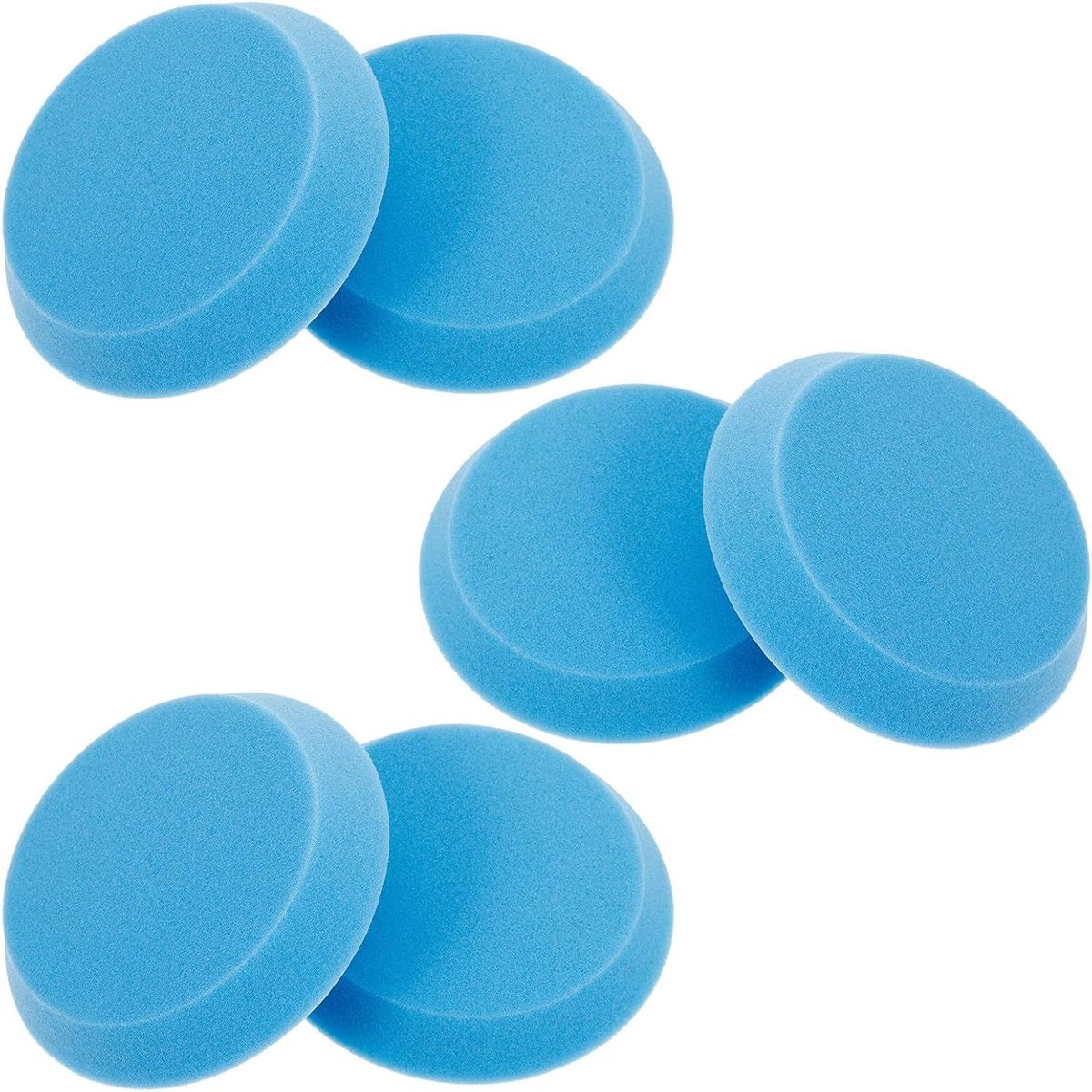 Polijst Spons Set - Buffer Pads - Bal Onderhoud - Herbruikbaar - 6 Stuks - Hemelsblauw
