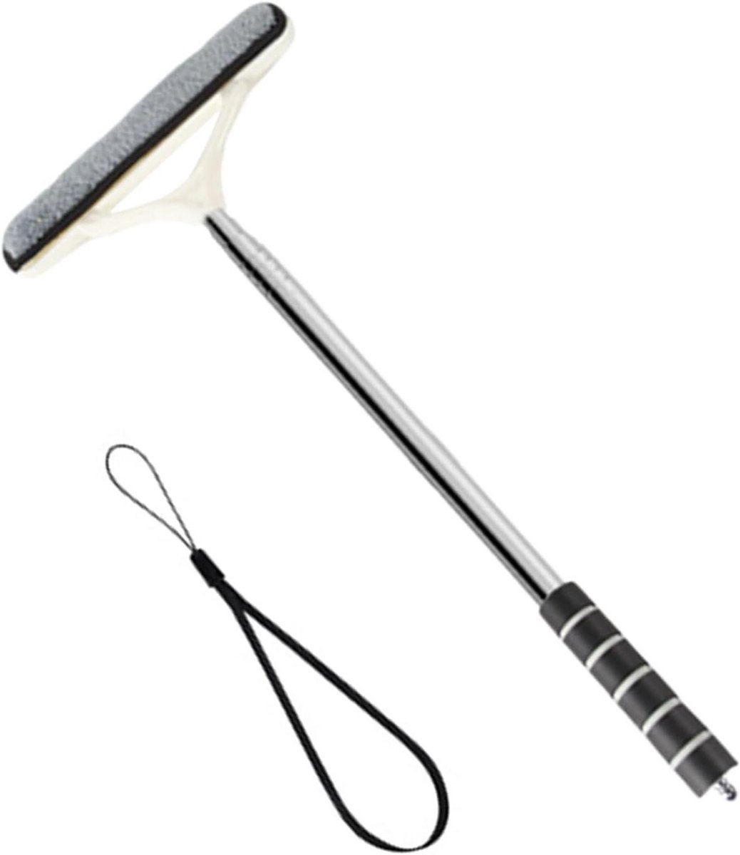 Ruiten Reiniger - Glasborstel - Voertuigen Schoonmaken - Intrekbaar Handvat - Tot 103 cm - Zwart