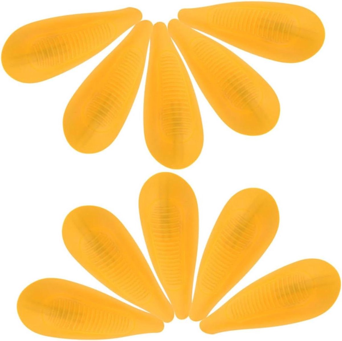GLEAVI 8 Paar Plastic Hangers Schouder Expanders Anti-vervorming Kledingbeschermers Verlengstukken Voor Kledinghangers Voorkomt Schouderstoten Kledingvorm Geel