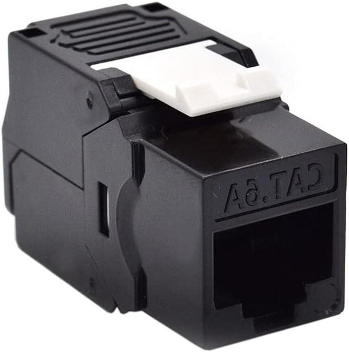 Keystone Connector - Netwerk Koppeling - Netwerk Installatie - Cat. 6A UTP - 13.3 cm - Zwart
