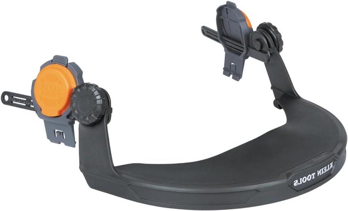 Gezichtsbescherming Frame - Veiligheidsmasker Houder - Bescherming Werkplaats - Verstelbare Pasvorm - One Size - Grijs en Oranje