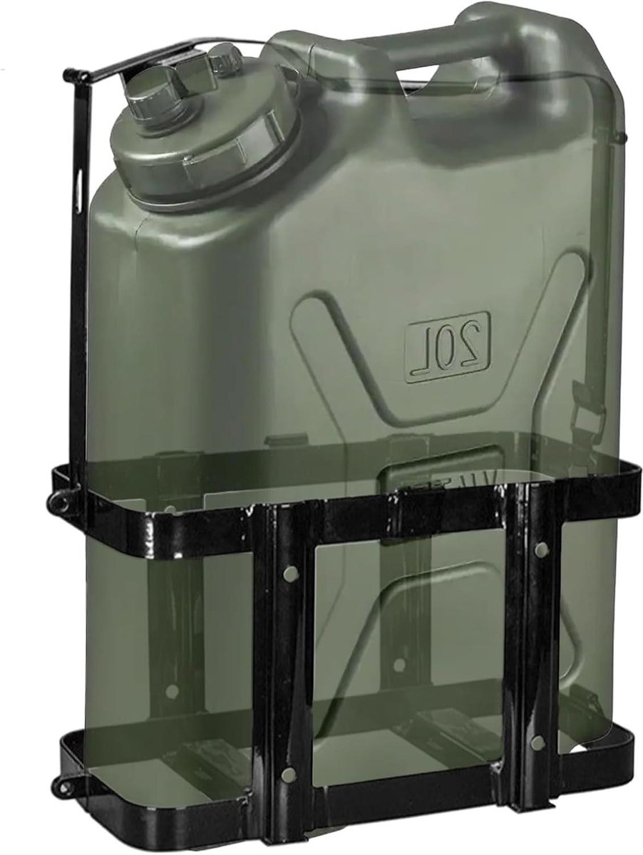 Kruik Houder - Waterplank Montagebeugel - Outdoor Container Opslag - Afsluitbaar Ontwerp - 20 Liter Capaciteit - Metaal