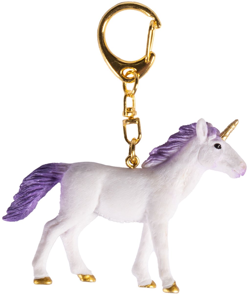 HKM Sleutelhanger Unicorn - Wit/Paars