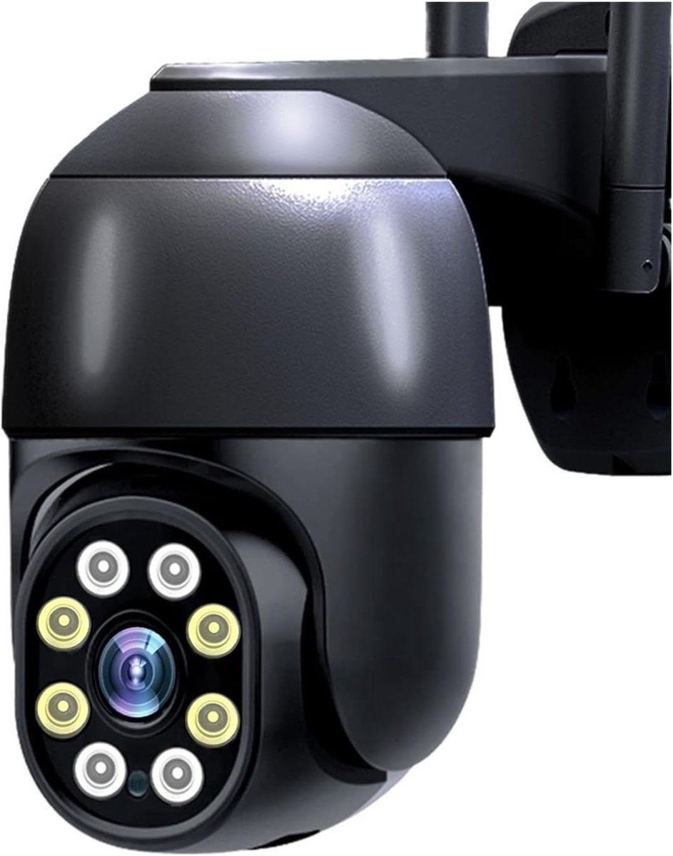 Beveiligingscamera Buiten - Bewakingscamera WiFi - Huisbewaking Thuis - Automatische Tracking PTZ - 4K 8MP Resolutie - Wit