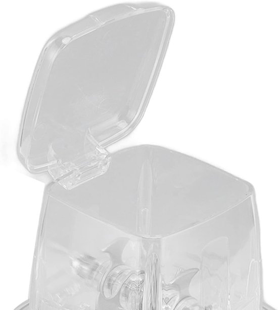 Handmatige IJsmolen - Ijs Shaker - Drankjes Maken - Roestvrijstalen Messen - 25x16x12 cm - Transparant — afbeelding 4