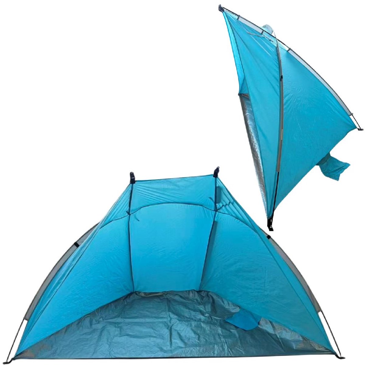 Bol.com Summertime Beach Shelter - strandtent blauw - incl. scheerlijnen aanbieding