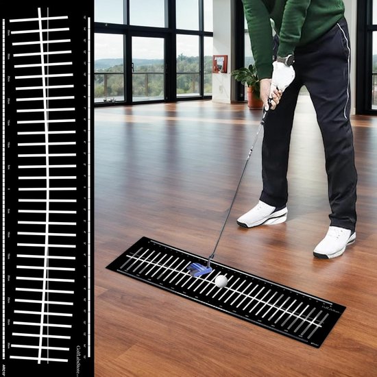 Golf Trainingshulp - Oefenmat Swing - Golfswing Verbeteren - Opvouwbaar Ontwerp - 3 Meter Lijn - Groen van GOLF — afbeelding 5