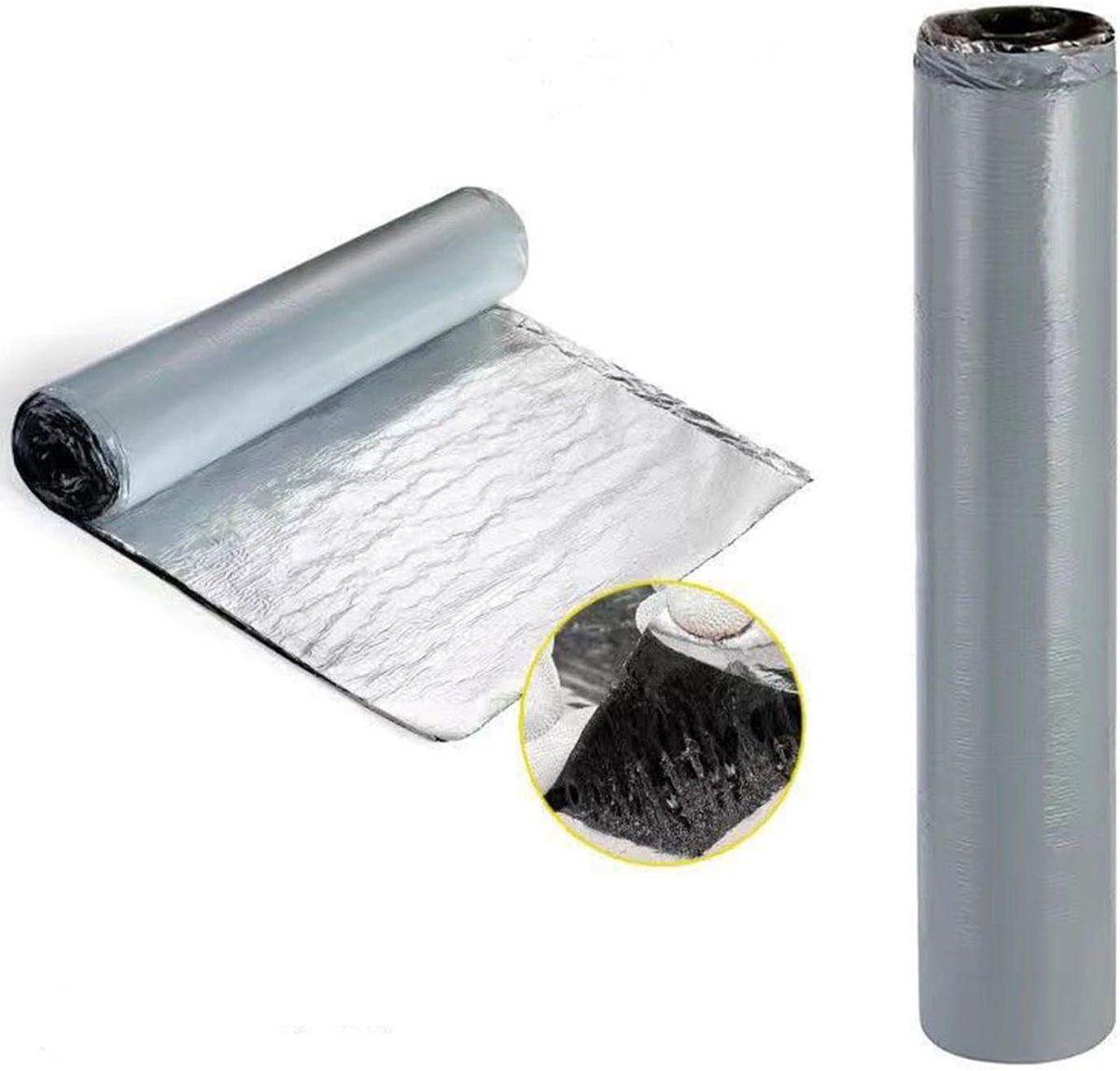 Bitumen Tape - Waterdicht Afdichtingsmateriaal - Lekkages Dichten - Sterke Hechting - 33cm x 2m - Aluminium
