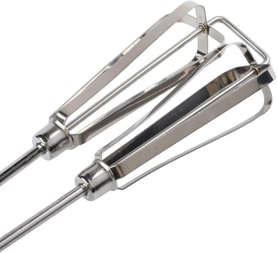 Roestvrijstalen handmixer - Keukenmixer deegklopper - Beslag en deeg maken - Instelbare mengkracht - Large 31 cm - Zilverkleurig — afbeelding 5