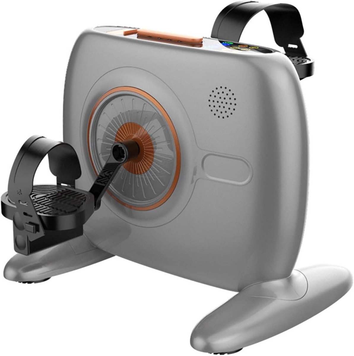 Pedaaltrainer - Mini Hometrainer - Revalidatie Oefeningen - 12 Snelheden Instelbaar - 40.7 cm - Grijs