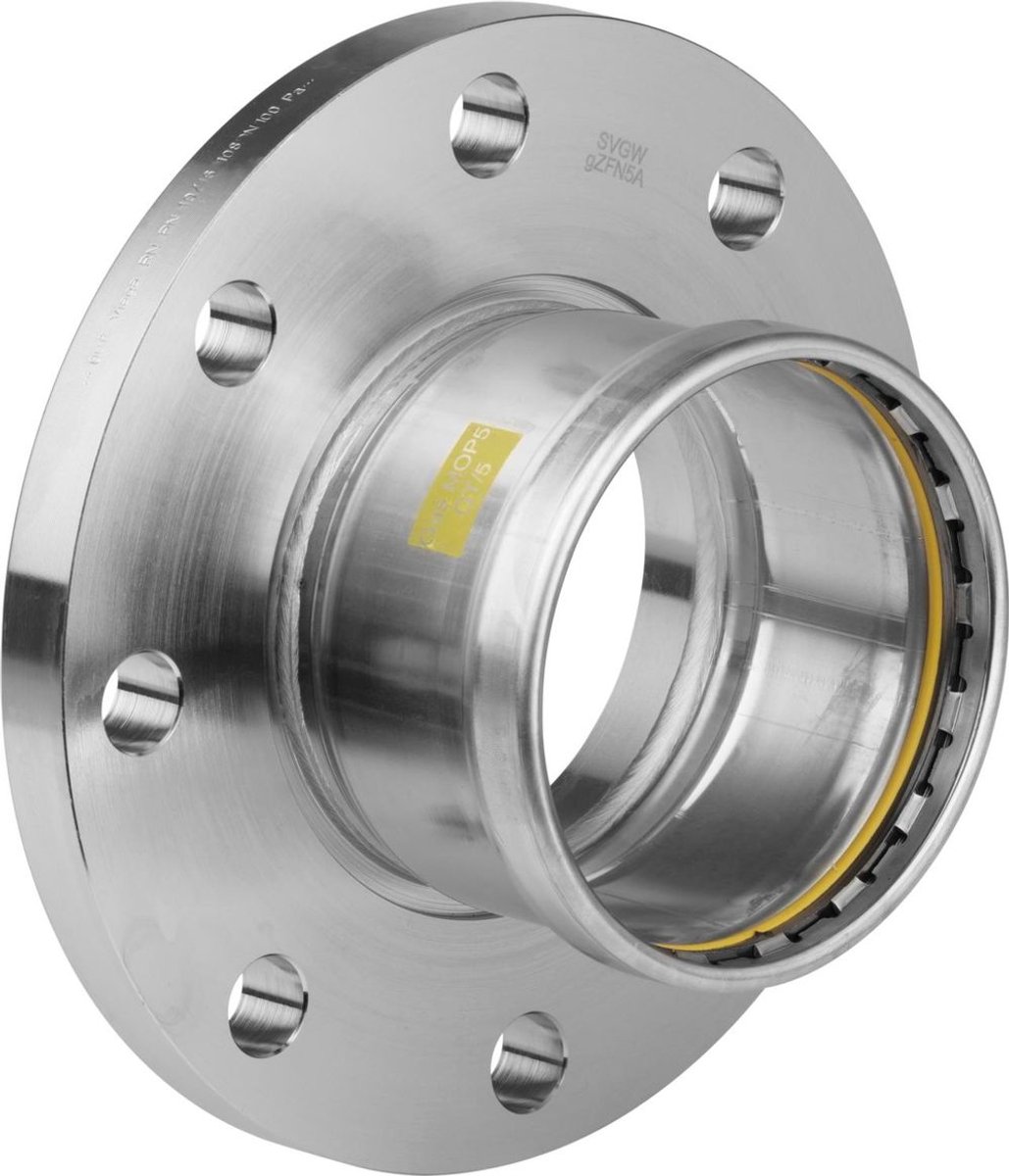 Viega Sanpress Inox G XL-flensovergang, DN 80, d 88,9mm, n 8 roestvrij staal Model 0259XL, 578541