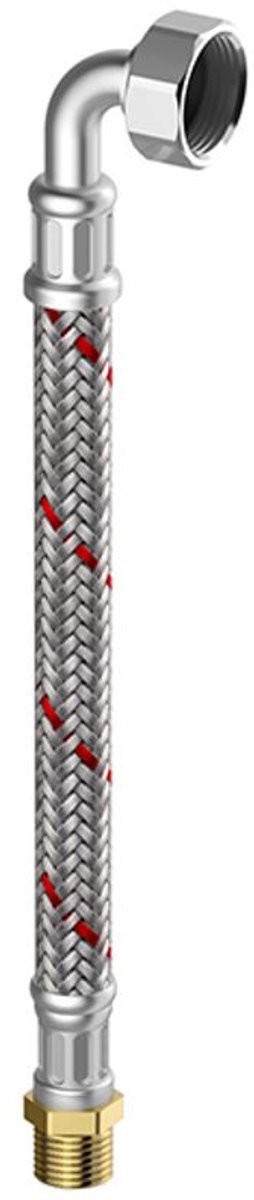 Flamco Meiflex pantserslang verwarming/klimaat 3/4 inch AG x 3/4" bocht, 700 mm, M4327.1127.70