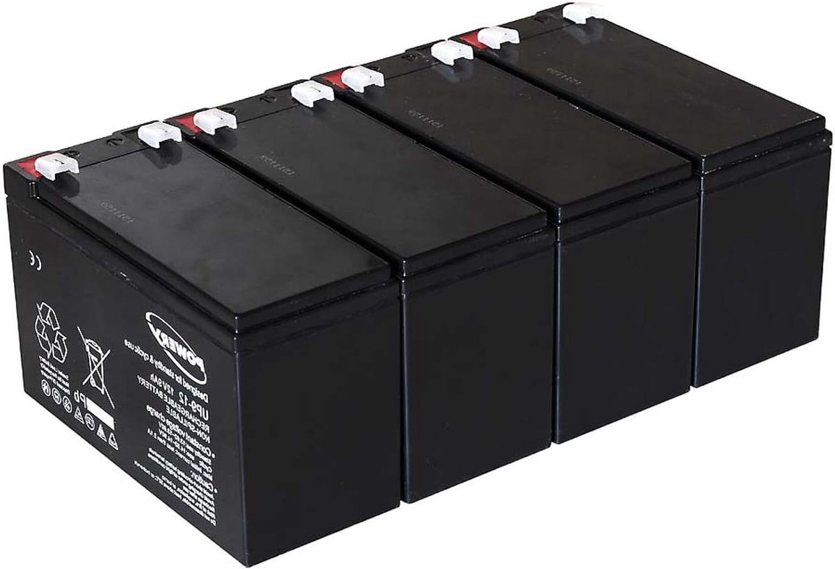 Vervangende Accu - Reserve Batterij - Stroomvoorziening - Onderhoudsvrij - 12V 9Ah - Zwart