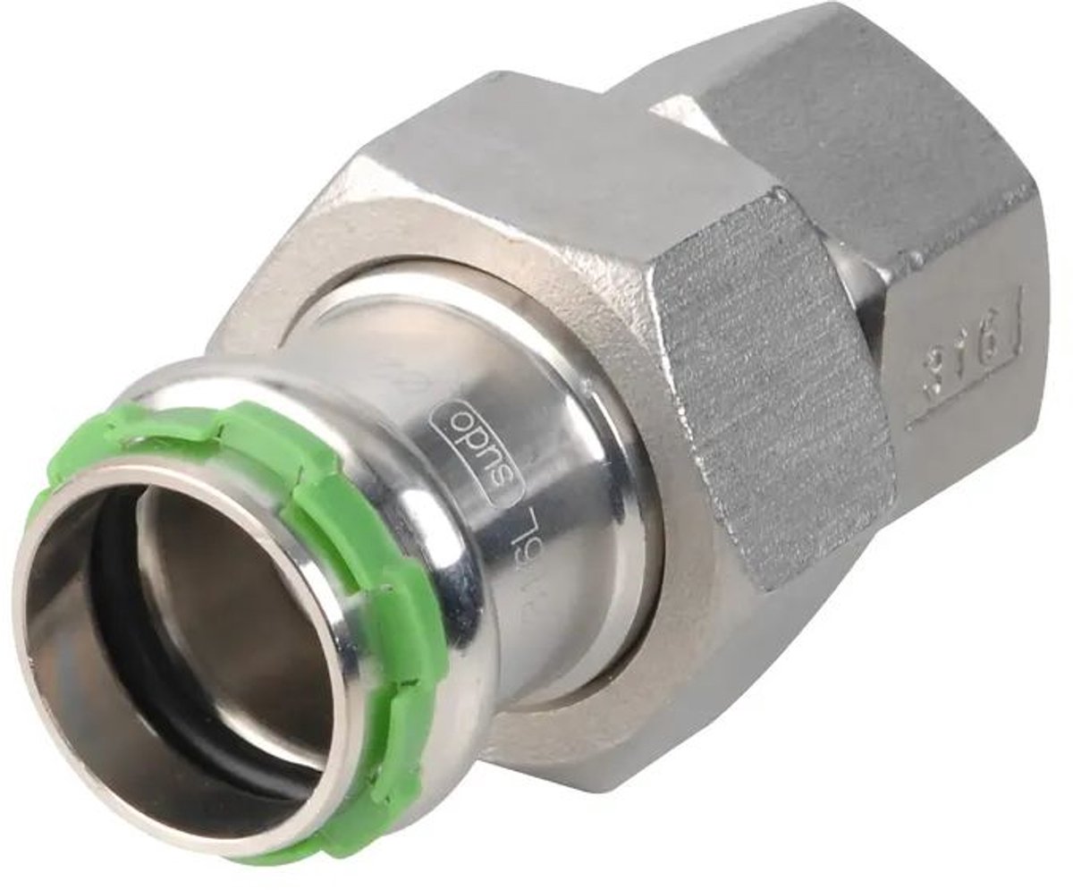 VSH SudoPress Roestvaststalen Doorvoerknippeling FF 35xRp1 1/4" Type SP6330GV, 6551061