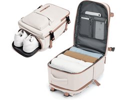 BJLFS Travel Backpack Ryanair Cabin Luggage 40x20x25 Underseat Hand Luggage, Easyjet Cabin Luggage 45x36x20 Women's Hiking Backpack, Travel Backpack, Casual Dayback 14 Inch Laptop Compartment for