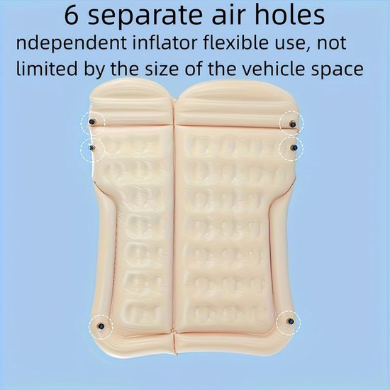 Auto opblaasbaar matras voor Seat Leon/Leon ST KL 5F 1T 1M 2016-2025 2026, slaapmatje kofferbak luchtbedmatrassen achterbank kussen camping reismat,B — afbeelding 2
