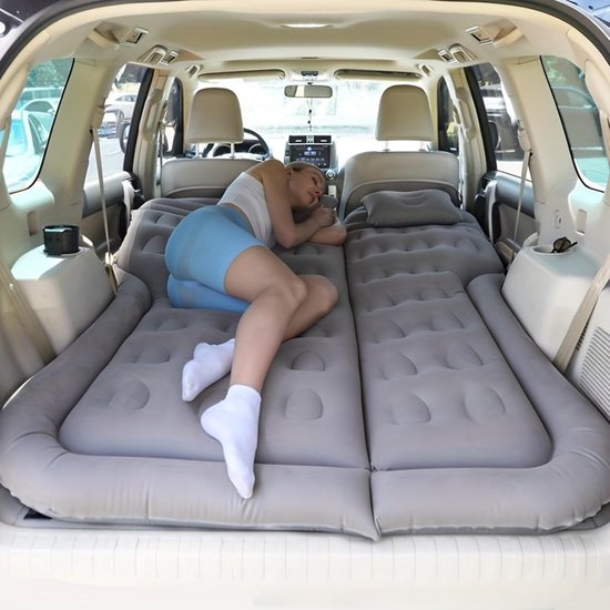 Auto opblaasbaar matras voor Seat Leon/Leon ST KL 5F 1T 1M 2016-2025 2026, slaapmatje kofferbak luchtbedmatrassen achterbank kussen camping reismat,B — afbeelding 4