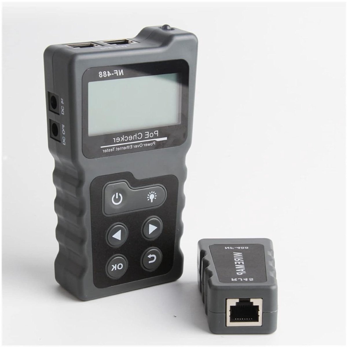 Netwerkkabel Tester - Draad Tracker - Netwerk Problemen Oplossen - POE Controle Functie - LCD Scherm - Zwart