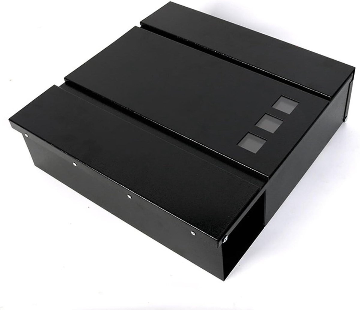 Brievenbus Muurbevestiging - Postcontainer Pakket - Veilige Post Opslag - Weerbestendig Roestvrij Staal - 37 x 11 x 36 cm