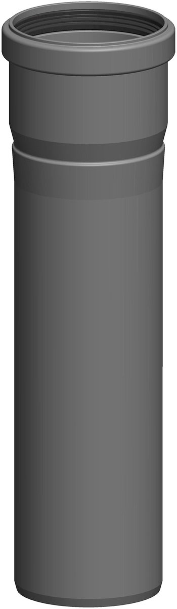 ATEC Buis 955mm DN 80 inkortbaar enkelwandig, 1319