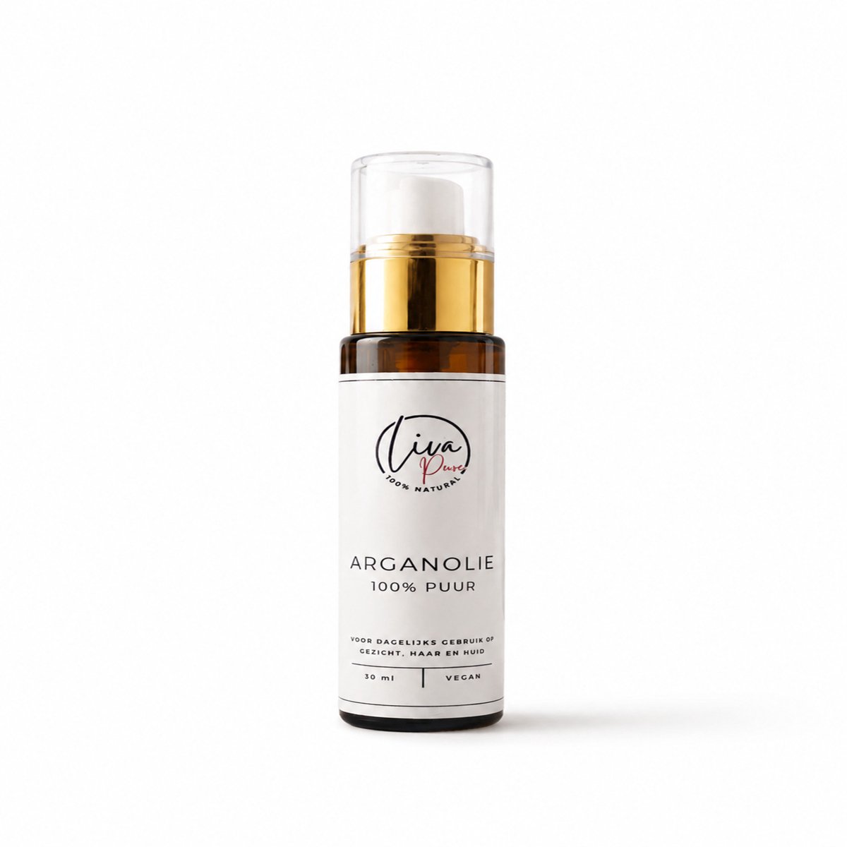 Liva Pure Arganolie - 50 ml - De gouden olie uit Marokko - 100% puur - Voor gezicht, huid en haar - Hydrateert diep zonder de poriën te verstoppen - Verzacht fijne lijntjes en rimpels - Geschikt voor gevoelige en droge huidtypes - Vegan!