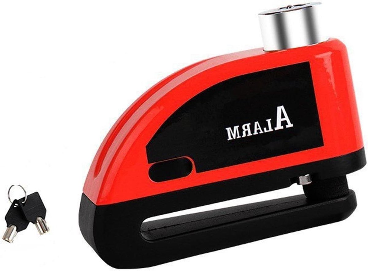Schijfrem Alarm - Motorbeveiliging - Diefstal Voorkomen - 110db Luid Alarm - 15 M Lijn - Zwart