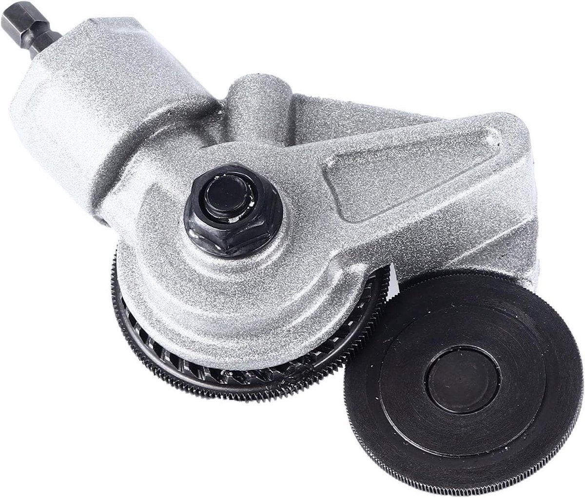 Plaatschaar Adapter - Metaalsnijder - Metaal Snijden - Precisie Ontwerp - 7 Mm Schijf - Zilver
