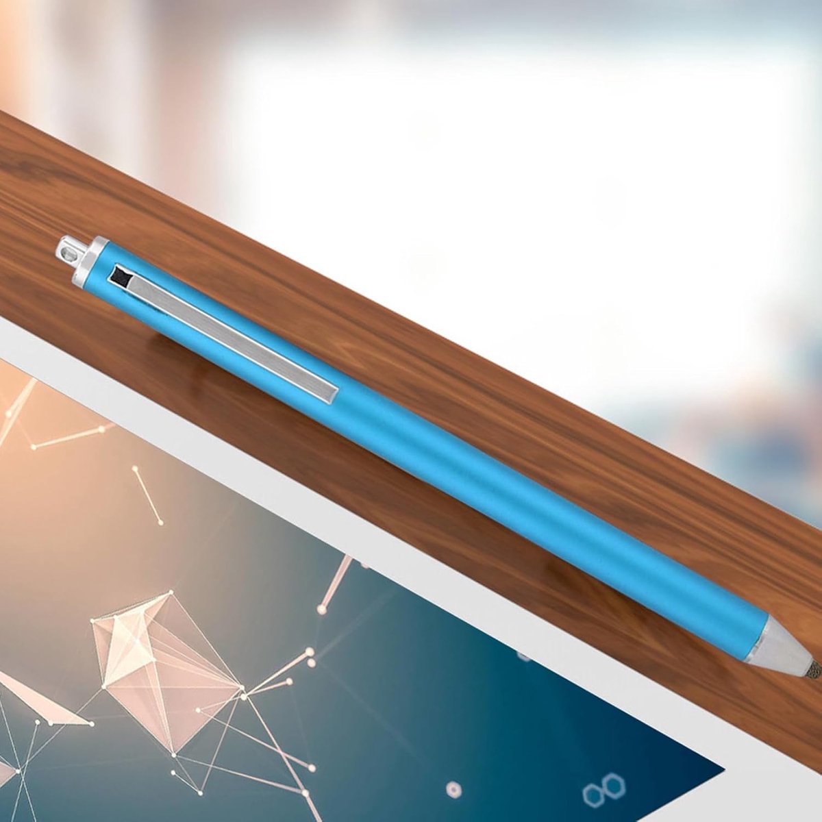 Stylus Pen - Digitale Pen Touchscreen - Precis Schrijven - Zachte Siliconen Tip - 14 cm - Blauw