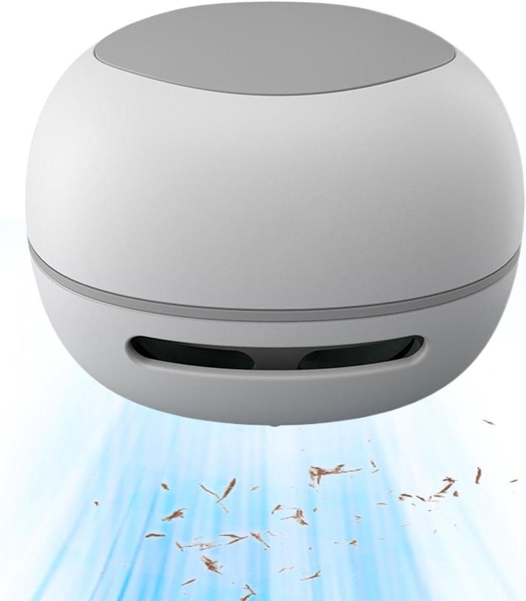 Bureaustofzuiger - Kleine stofzuiger - Bureau opruimen - USB oplaadbaar - 8.4 cm hoog - Wit