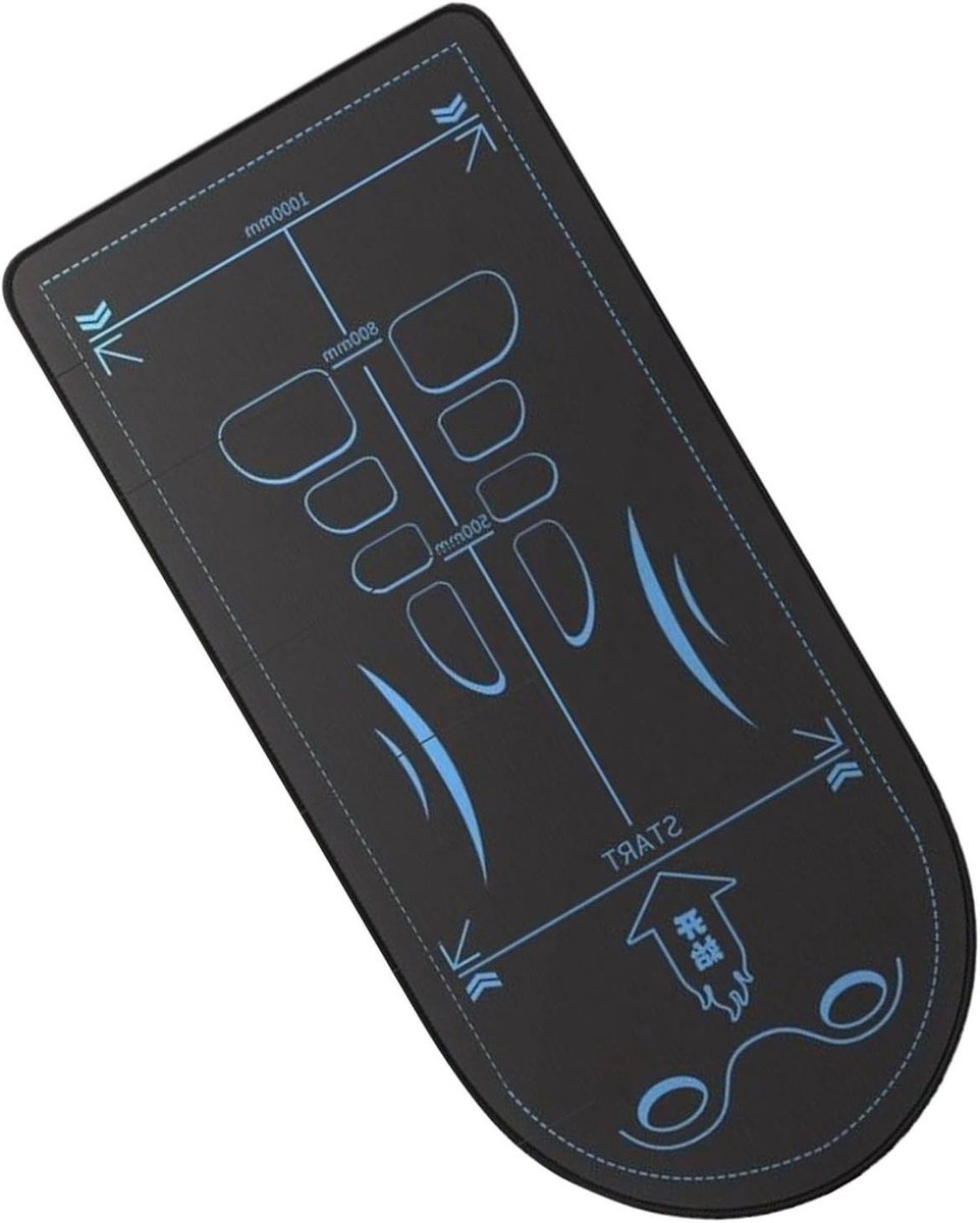 Oefenmat Rolwiel - Buikspier Kniekussen - Fitness Training - Antislip Grip - 150x60cm - Zwart