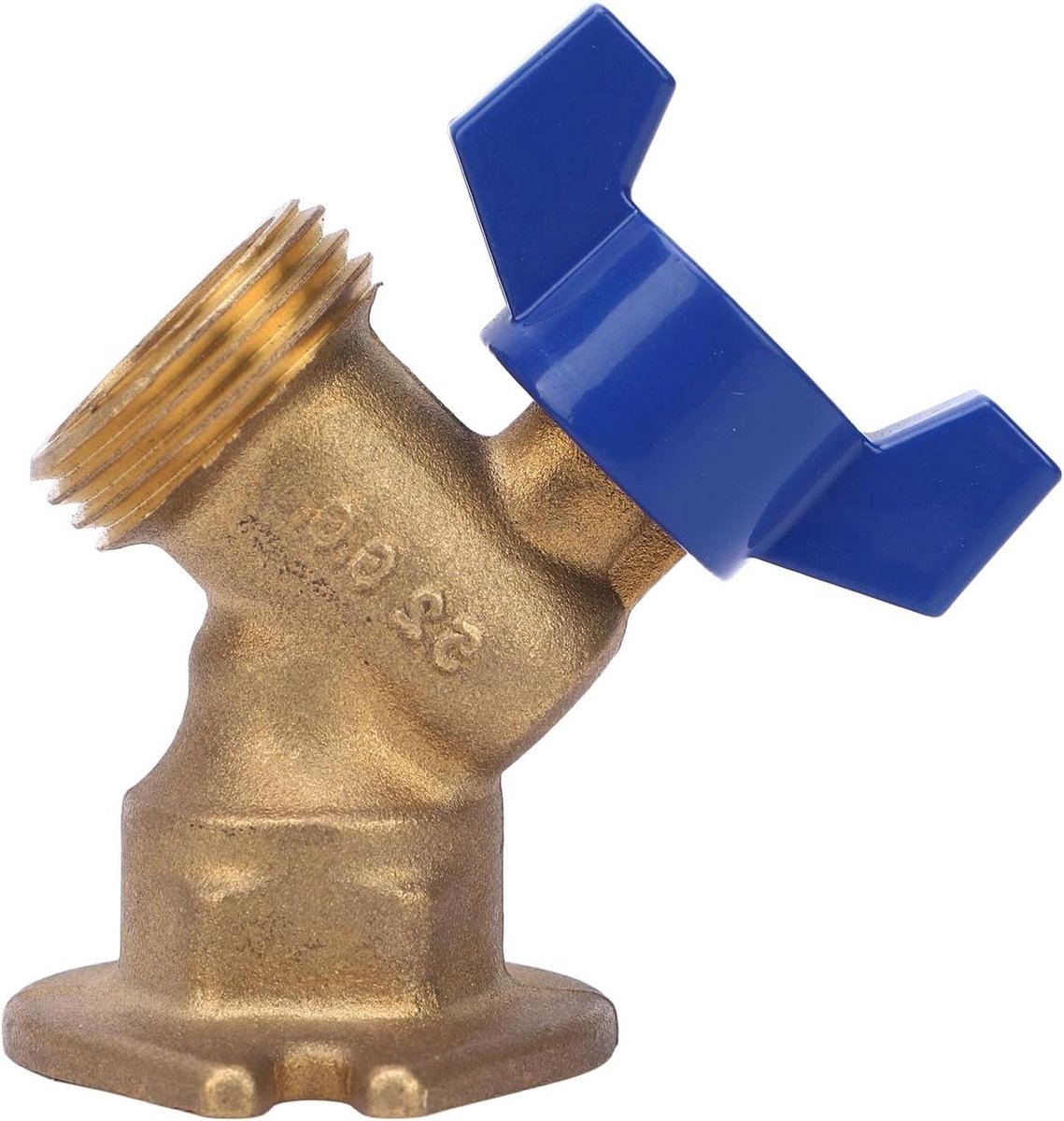 Messing Kogelkraan - Afsluitklep Water - Waterleiding Reparatie - Kwartslag Bediening - G1/2 x G3/4 - Messingkleurig