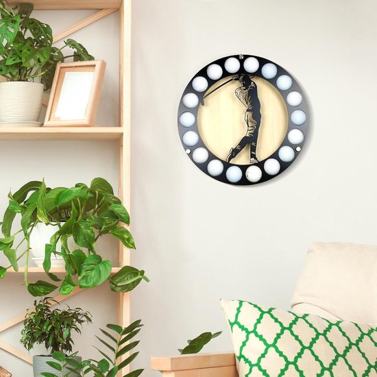 Golfbal Display - Ballenhouder - Collectie Tonen - Hout en Metaal - 35 x 35 cm - Standaard — afbeelding 5