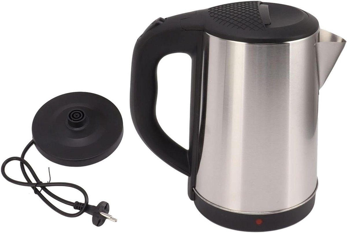 Elektrische Waterkoker - Roestvrij Staal - Snel Water Koken - Automatische Uitschakeling - 2.3 Liter Inhoud - Zilver