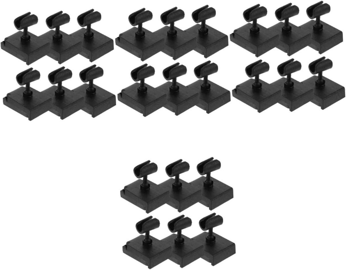 Microfoonstandaard Set - Bureauhouder - Opnemen Muziek - 24 Stuks - Mini Formaat - Zwart