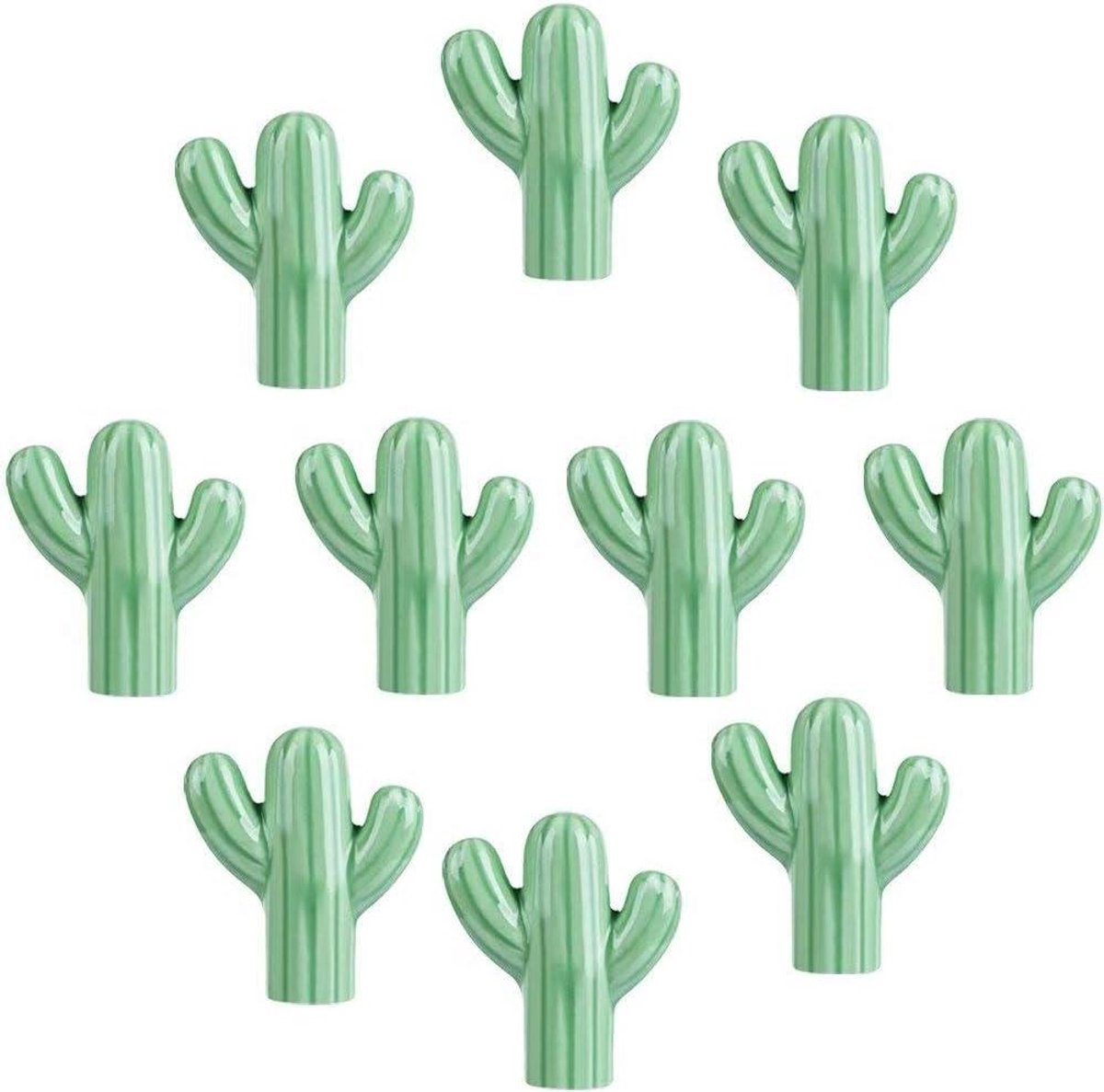 Kast Knoppen - Lade Handgrepen - Meubels Opknappen - Creatieve Cactus Vorm - 10 Stuks - Gr