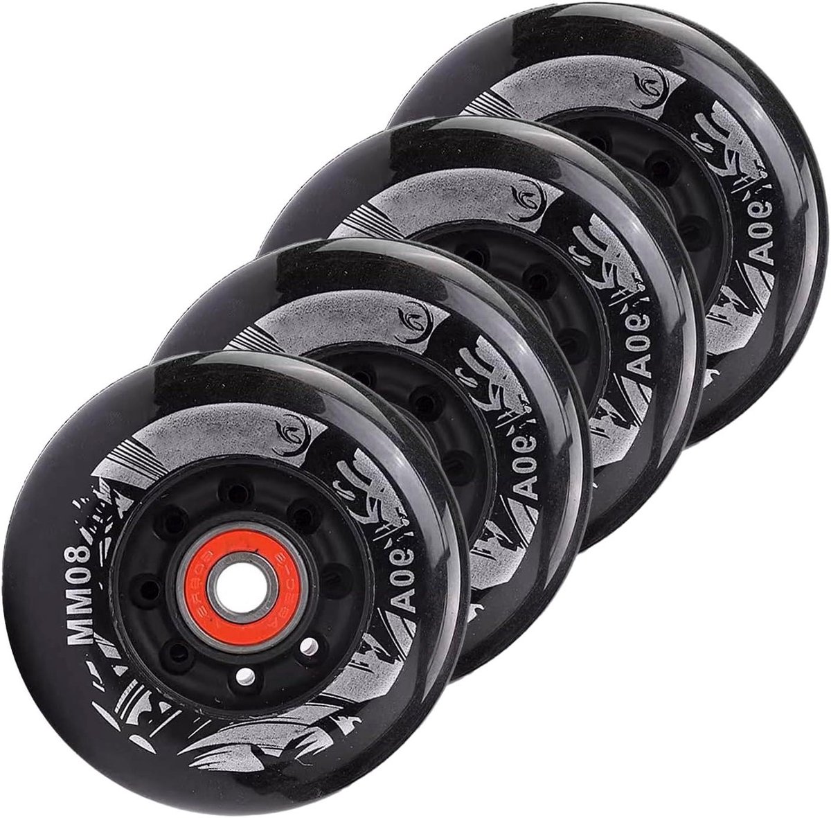Rolschaats wielen Skate wielen Soepel Skaten 90A Hardheid 60mm Diameter