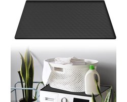 TIM® Lekbak Wasmachine - Lekbak - Anti Trillingsmat Wasmachine - Lekbak Wasmachine 60x60 x - Lekbak Wasmachine Universeel - Zwart - 60cm x 60cm x 2cm